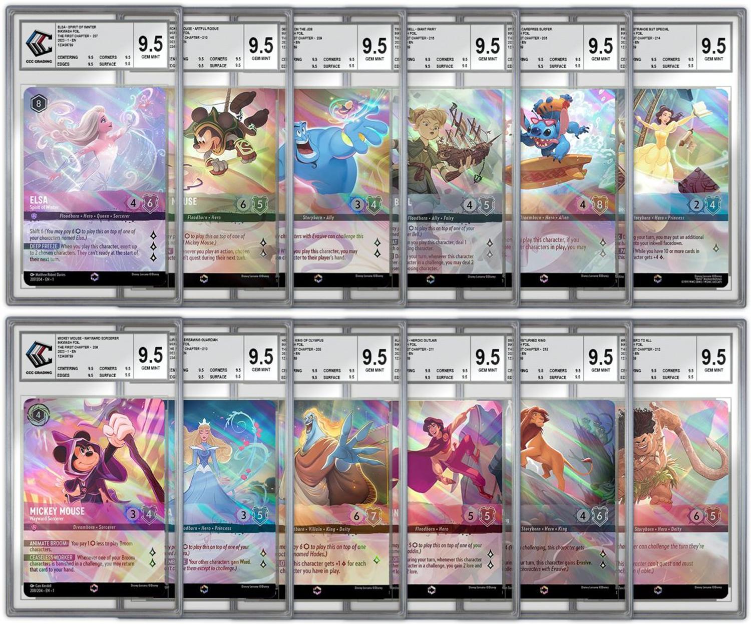 Liste des 12 cartes enchantées Disney Lorcana Premier Chaptre