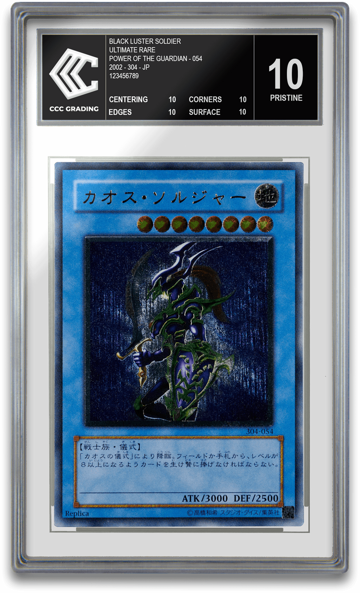 Grading de carte Yu-gi-oh Black Luster Soldier Ultimate 304-054