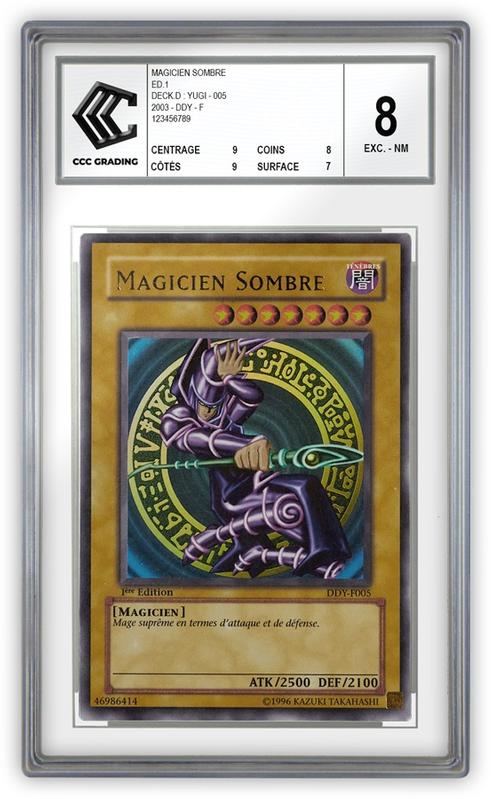 Certification de carte yugioh Magicien sombre DDY-F005